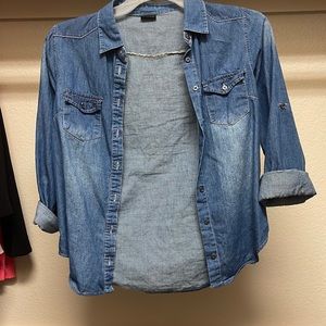 Denim button up shirt